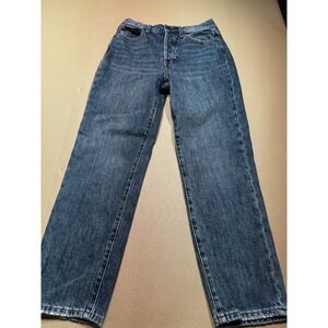 Pistola Keeley High Rise Straight Leg Jeans Blue Button Fly